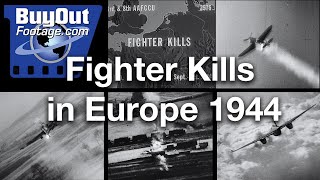 Fighter Kills In Europe Gun Camera Footage 1944 [upl. by Melville]