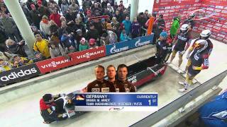 FIBT  4Man Bobsleigh World Cup 20132014  Winterberg Highlights Race 1 [upl. by Spike252]