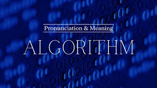 How to Pronounce Algorithm  British Pronunciation amp Meaning [upl. by Ahsyia]