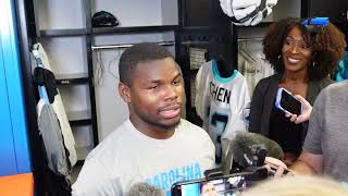 Tarik Cohen Talks Signing with the Carolina Panthers [upl. by Vey]