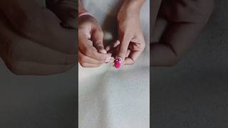 simple si pyari si 💅 nailart banaye ghar par toothpick se nailartshortvideonailberry ytshortsyt [upl. by Nodnas46]