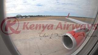 ✈ Kenya Airways Embraer 190  Landing in Victoria Falls [upl. by Reinhart]