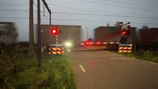 Spoorwegovergang Zenderen Avond Editie  Dutch railroad crossing Evening Edition [upl. by Thorne]