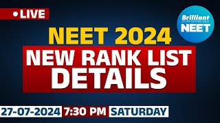 NEET 2024  New Rank List Details [upl. by Iney]