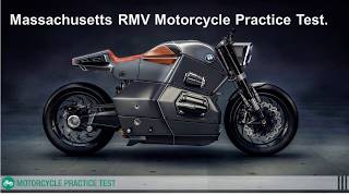 Massachusetts rmv motorcycle permit test questions [upl. by Ayita]