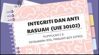 INTEGRITI DAN ANTI RASUAH [upl. by Pryor]