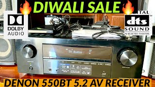 Denon AVRX550BT 52 Smart AV Receiver Dolby True HD amp DTS Suported Av Receiver For Sale [upl. by Ralli]