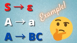 Chomsky Normal Form Conversion Example [upl. by Nileak]