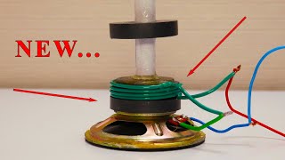 How to Make a Free Power Generator Using Large Magnets and a Speaker [upl. by Airrotal]