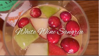 White Wine Sangria Recipe [upl. by Madanhoj]