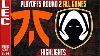 FNC vs TH Highlights ALL GAMES  LEC Spring Playoffs 2024 Lower R2  Fnatic vs Team Heretics [upl. by Loredo709]