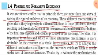 NCERT  positive and normative economics  class 11 microeconomics [upl. by Nalorac450]