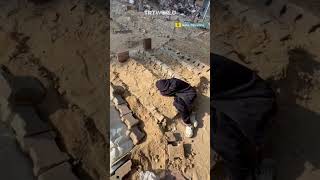 A deafening silence Palestinian boy cries at parents grave [upl. by Nico]