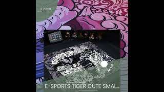 Esports Tiger Cute Small Mouse Pad Gaming Laptops Mousepad Gamer Carpet Keyboard Mat Desk Protec [upl. by Eniarda]