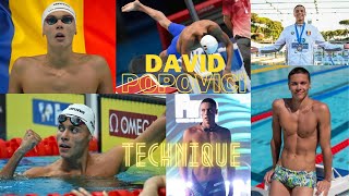 David Popovici Technique 100 free 200 free [upl. by Allez]