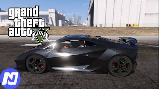 GTA 5  Siêu xe Lamborghini Sesto Elemento thử sức làm Uber và quậy phá sân bay  ND Gaming [upl. by Hcaz633]