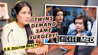 ER Doctor Reacts TWINS DEMAND THE SAME SURGERY [upl. by Akerdnahs]