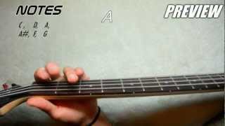 How to Play Locked Out of Heaven  Bruno Mars BASS tutorial chords [upl. by Alger]