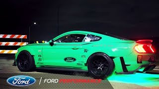 Vaughn Gittin Jr Drifts Four Leaf Clover in 900HP Mustang  Ford Performance [upl. by Culhert]