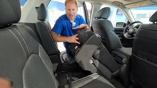 2023 Honda Pilot Tutorials  How To Remove The Middle Seat From The Second Row [upl. by Naic]