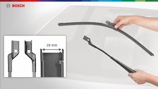 Top Lock Large Connection  How to Install Bosch Evolution Wiper Blades [upl. by Nelleeus451]