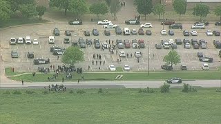 Students walk out of WilmerHutchins High School days after shooting [upl. by Donn]