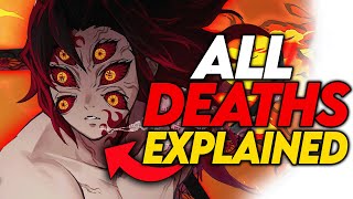 All DEATHS In Demon Slayer Explained [upl. by Irolav427]