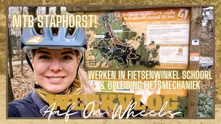 MTB STAPHORST🤩 FIETSTECHNIEK OPLEIDING EN STAGE FIETSENWINKEL SCHOORL・VLOG 80  Aaf on Wheels © [upl. by Dowzall]