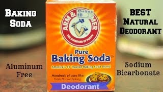 BAKING SODA BEST NATURAL DEODORANT [upl. by Seuqram763]