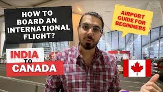 India to Canada Vlog  First International Flight Guide For The Beginners  Canada 🇨🇦  Canada Vlogs [upl. by Goltz]