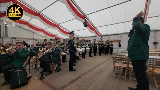 Preussischer Präsentiermarsch  Jägerkapelle Hochneukirch amp Tambourkorps „Heimattreuequot Elfgen 4K [upl. by Bunder]