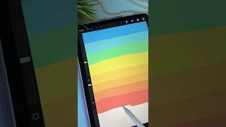 How to make Gradient Title in Procreate 🌈😎 shorts art procreate drawing satisfying [upl. by Atteras847]