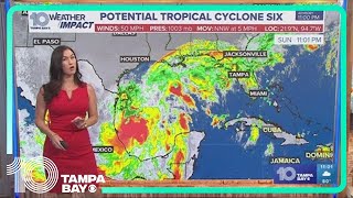 Tracking the Tropics Potential Tropical Cyclone Six forms ahead of peak of hurricane season [upl. by Inaluiak]