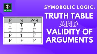 Truth Table and Validity of Arguments [upl. by Ahselrak]