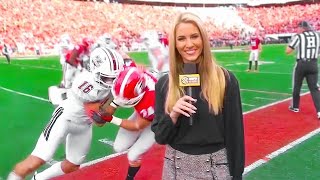 Craziest Sideline Collisions in College Football History [upl. by Neetsyrk]