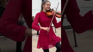 Karolina Protsenko plays violin in a new location ❤️🎻 [upl. by Frost]