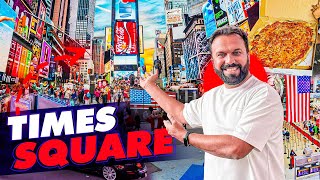 Finally Times Square New York City 🇺🇸 Ka Amazing Visit 🤩 night Tour 🥰 local food 🥘 [upl. by Amy]