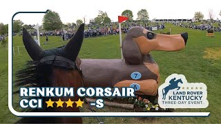 HELMET CAM Renkum Corsair CCI 4 S  2023 Land Rover Kentucky Three Day Event [upl. by Supat]