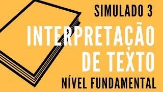 Interpretação de Texto  Simulado 4  Banca FGV [upl. by Adnirol]