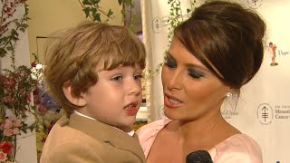 Hear Barron Trump Speak in RARE Childhood Interview  ET Vault Unlocked [upl. by Arther279]