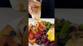 Vlog BreakfastCheese Sausage Toast Roll  Crab Fillet Smooth Egg  Osmanthus Ice Latte [upl. by Alessig]