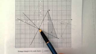 Q3 Enlargement by negative scale factor [upl. by Aciemaj]