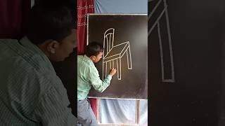 Chair drawing step by step chairartdrawingshortsviralshortstrending [upl. by Anaul51]