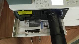 HOW TO REPLACED CANON IR 1435 TONER cartridge [upl. by Eirrehs709]