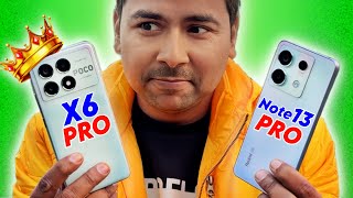 Poco X6 Pro 5g Vs Redmi Note 13 Pro  Lets Test  Camera Performance BGMI Gaming amp More 🔥 [upl. by Rattan563]