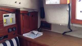 Hallberg Rassy 26  Inside Video [upl. by Pearman604]