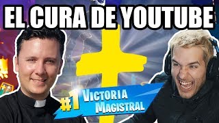 LA VICTORIA CRISTIANA  JUGANDO CON EL CURA REAL A FORTNITE [upl. by Aivilo]