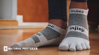 Injinji No Show Toe Socks Review  Natural Footgear [upl. by Russell]