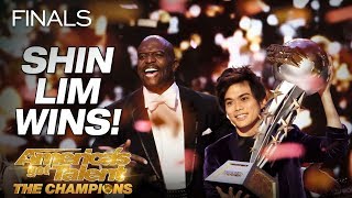 Shin Lim Is THE WINNER  Americas Got Talent The Champions [upl. by Alehs]