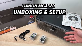 Canon PIXMA MG3620 Printer Unboxing and Full Setup [upl. by Tristram]